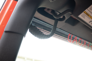 Jeep Rubicon Grab Handles - Front A-pillar and Rear Sound Bar - Fishbone Offroad - Paracord - Black - `07-`18